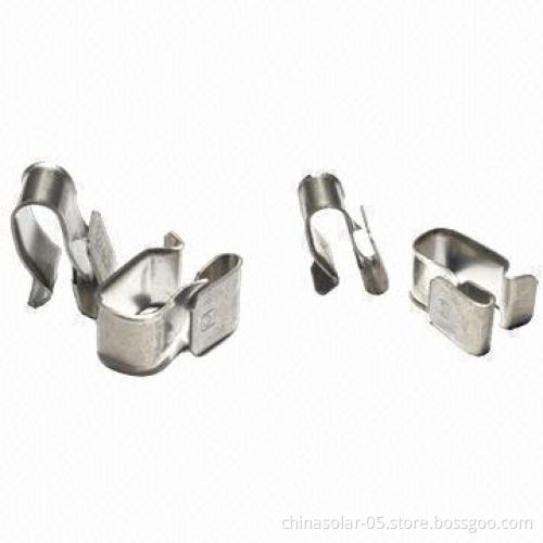 Solar Cable Clips, Made of Spring Grade Stainless Steel